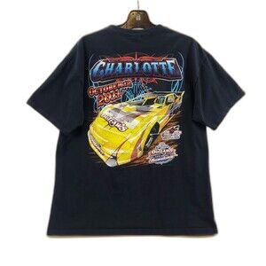 Vintage 2011 Charlotte Dirt Track Racing Showdown World of Outlaws Shirt XL Y2K